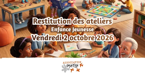 Restitution des ateliers Enfance Jeunesse : rendez-vous le 2 octobre 2026
